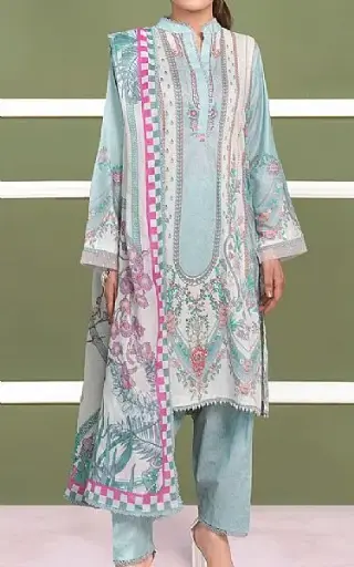 Pakistani Sweet Lawn-Light Blue